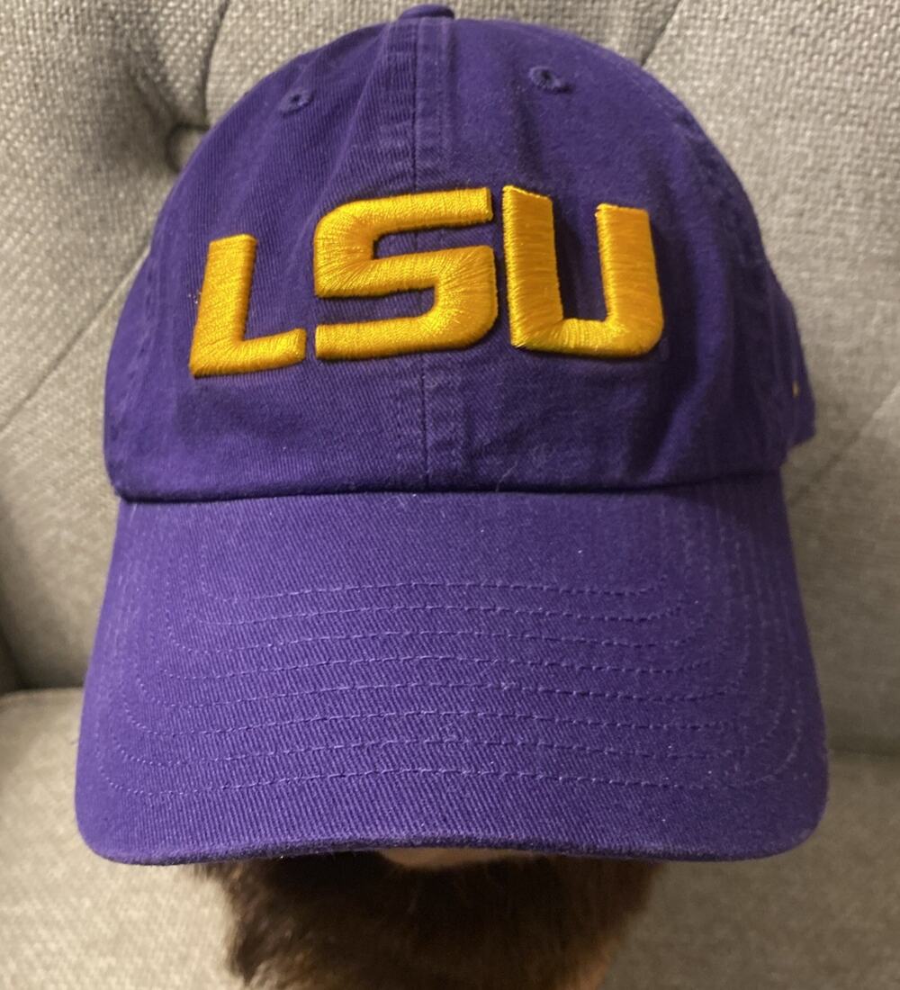 LSU Tigers 47 Brand Clean Up Adjustable Hat Cap - Purple